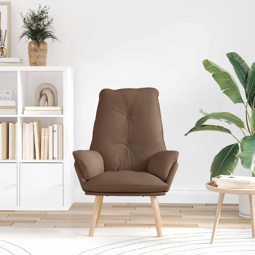 Avslappende stol Brun 69 x 74 x 93 cm stoff