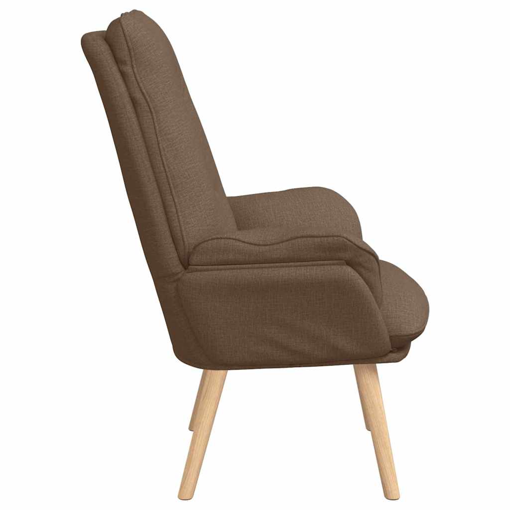 Avslappende stol Brun 69 x 74 x 93 cm stoff