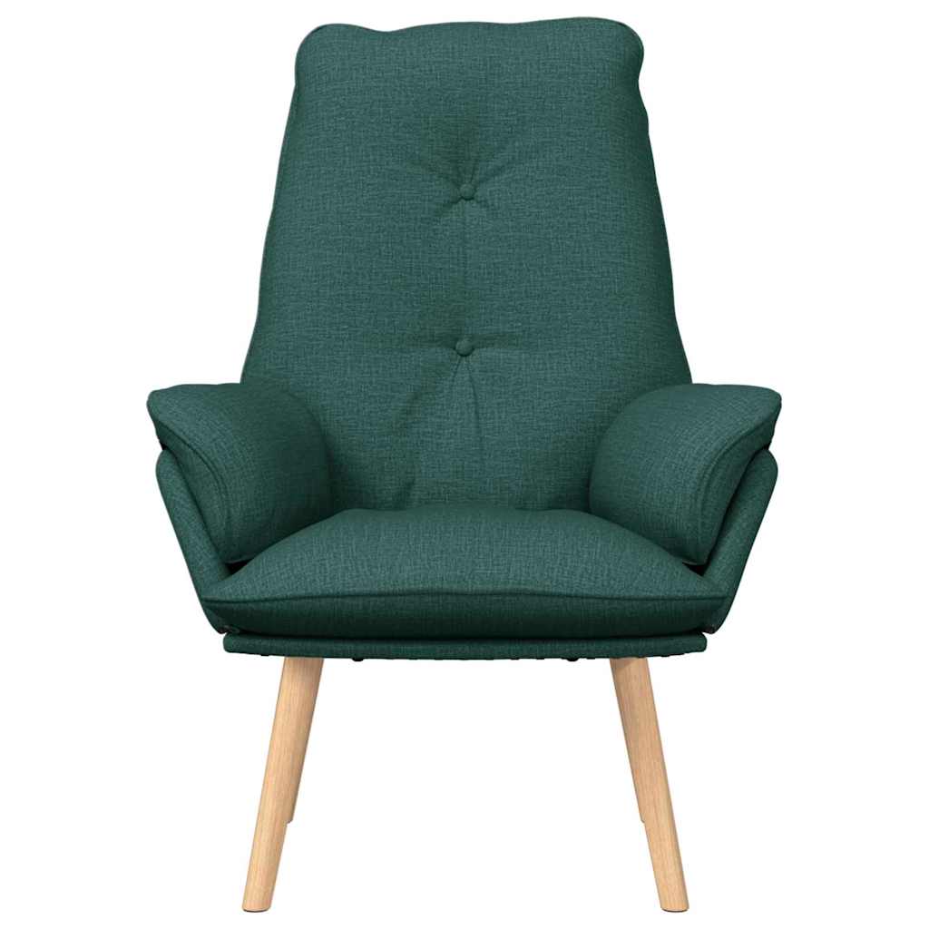 Avslappende stol Mørkegrønn 69 x 74 x 93 cm stoff