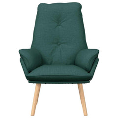 Avslappende stol Mørkegrønn 69 x 74 x 93 cm stoff