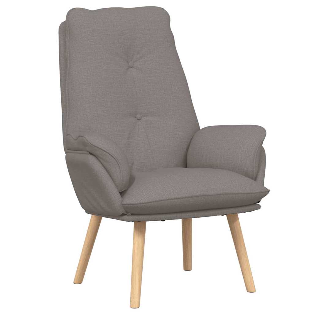 Avslappende stol Gråbrun 69 x 74 x 93 cm stoff