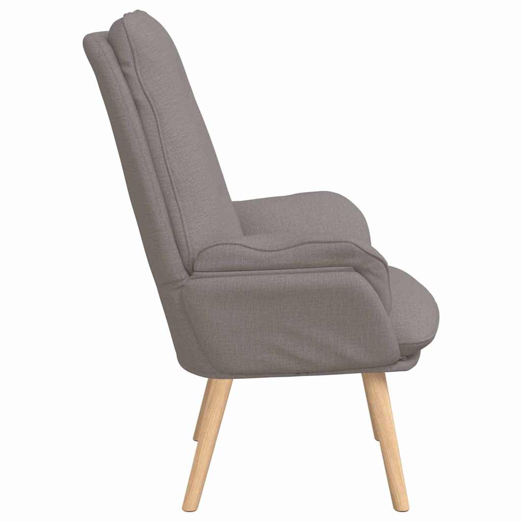 Avslappende stol Gråbrun 69 x 74 x 93 cm stoff
