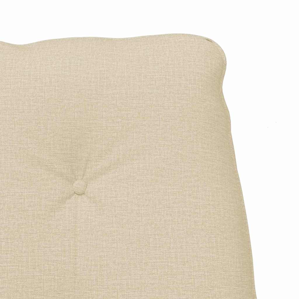 Avslappende stol Krem 69 x 74 x 93 cm stoff