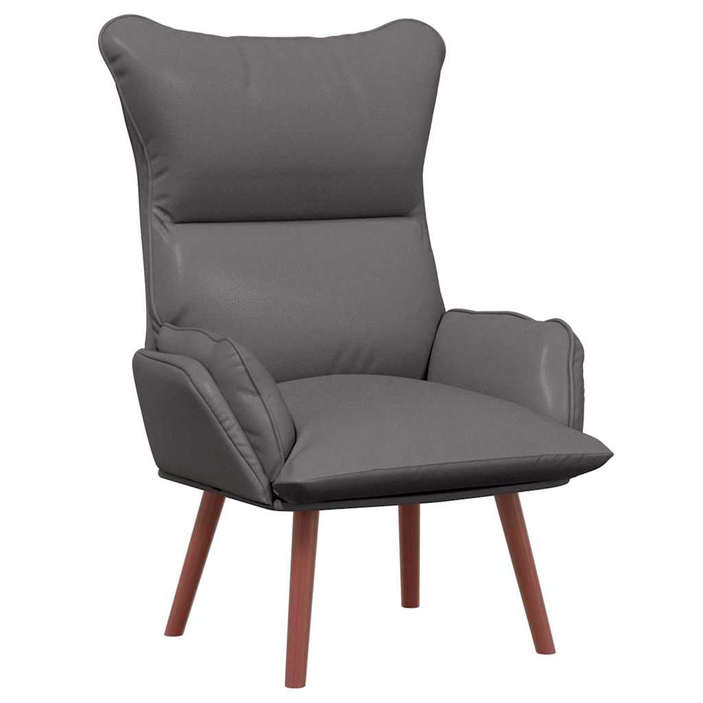 Avslappende stol Grå 69 x 74 x 93 cm Kunstlær
