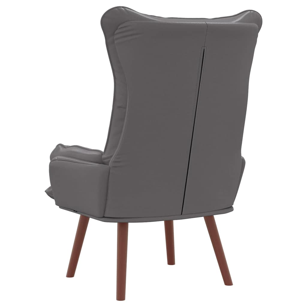 Avslappende stol Grå 69 x 74 x 93 cm Kunstlær