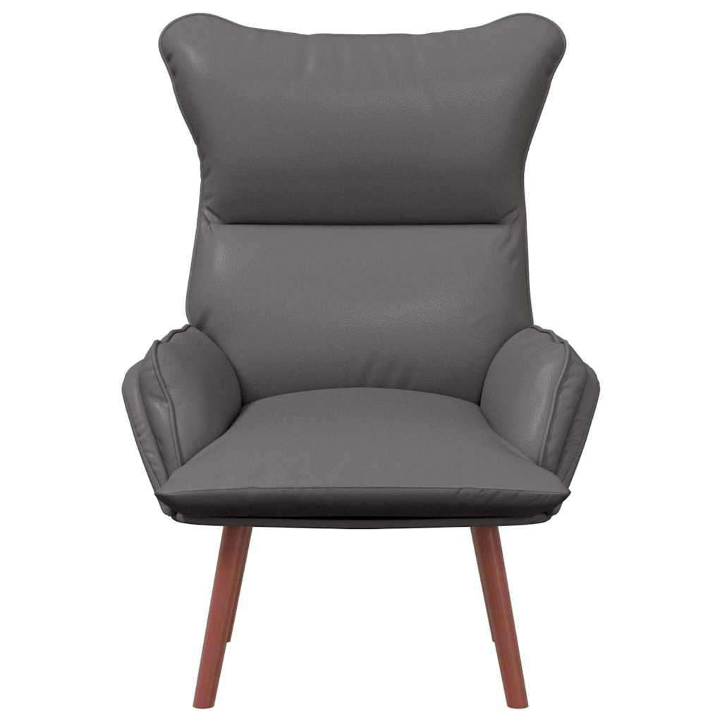 Avslappende stol Grå 69 x 74 x 93 cm Kunstlær