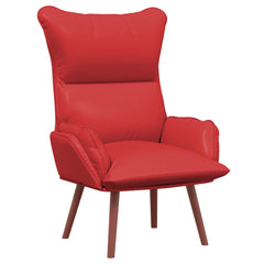 Avslappende stol Rød 69 x 74 x 93 cm Kunstlær