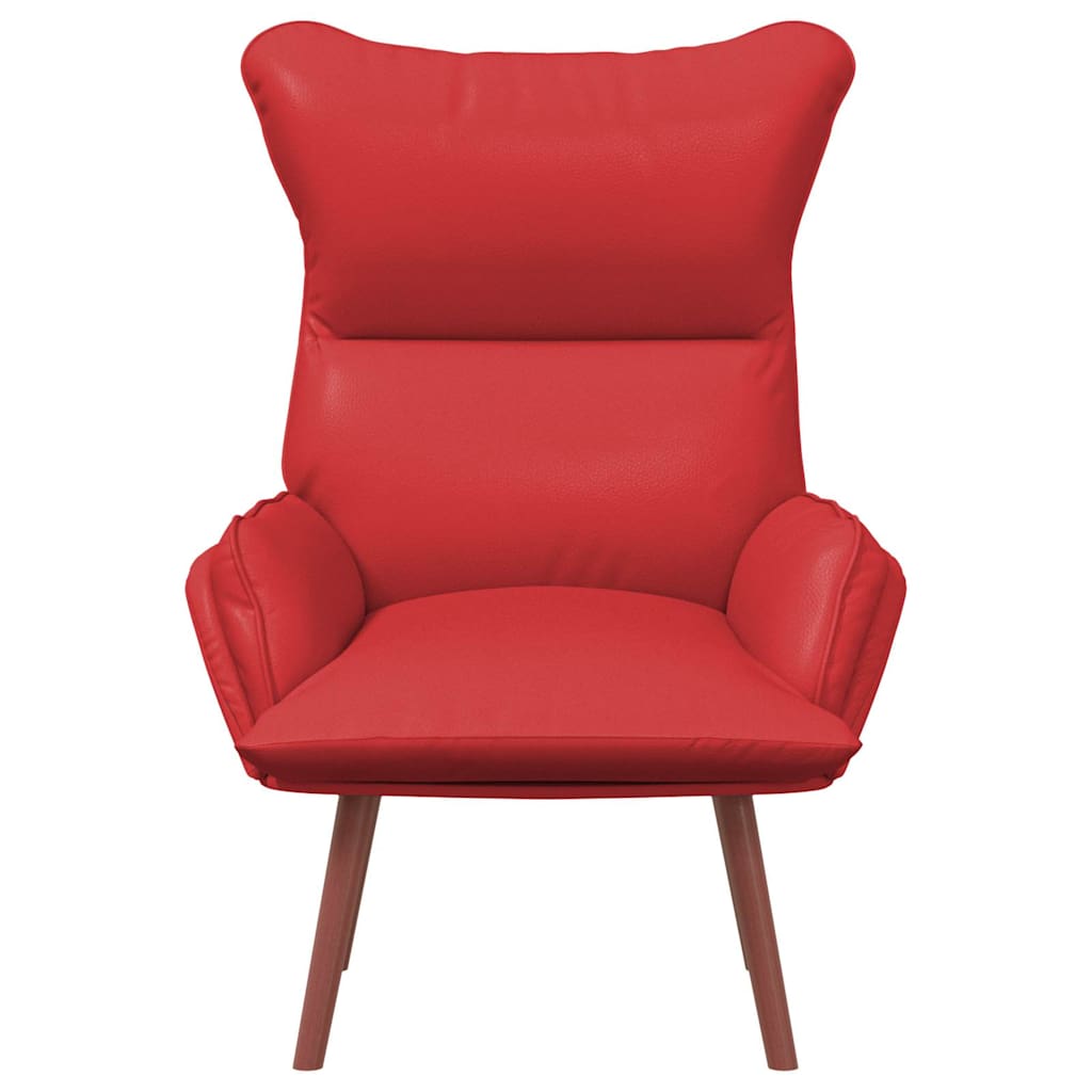 Avslappende stol Rød 69 x 74 x 93 cm Kunstlær