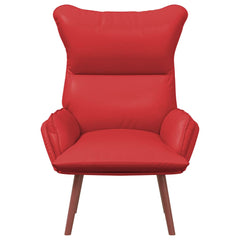 Avslappende stol Rød 69 x 74 x 93 cm Kunstlær