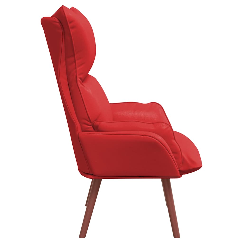 Avslappende stol Rød 69 x 74 x 93 cm Kunstlær