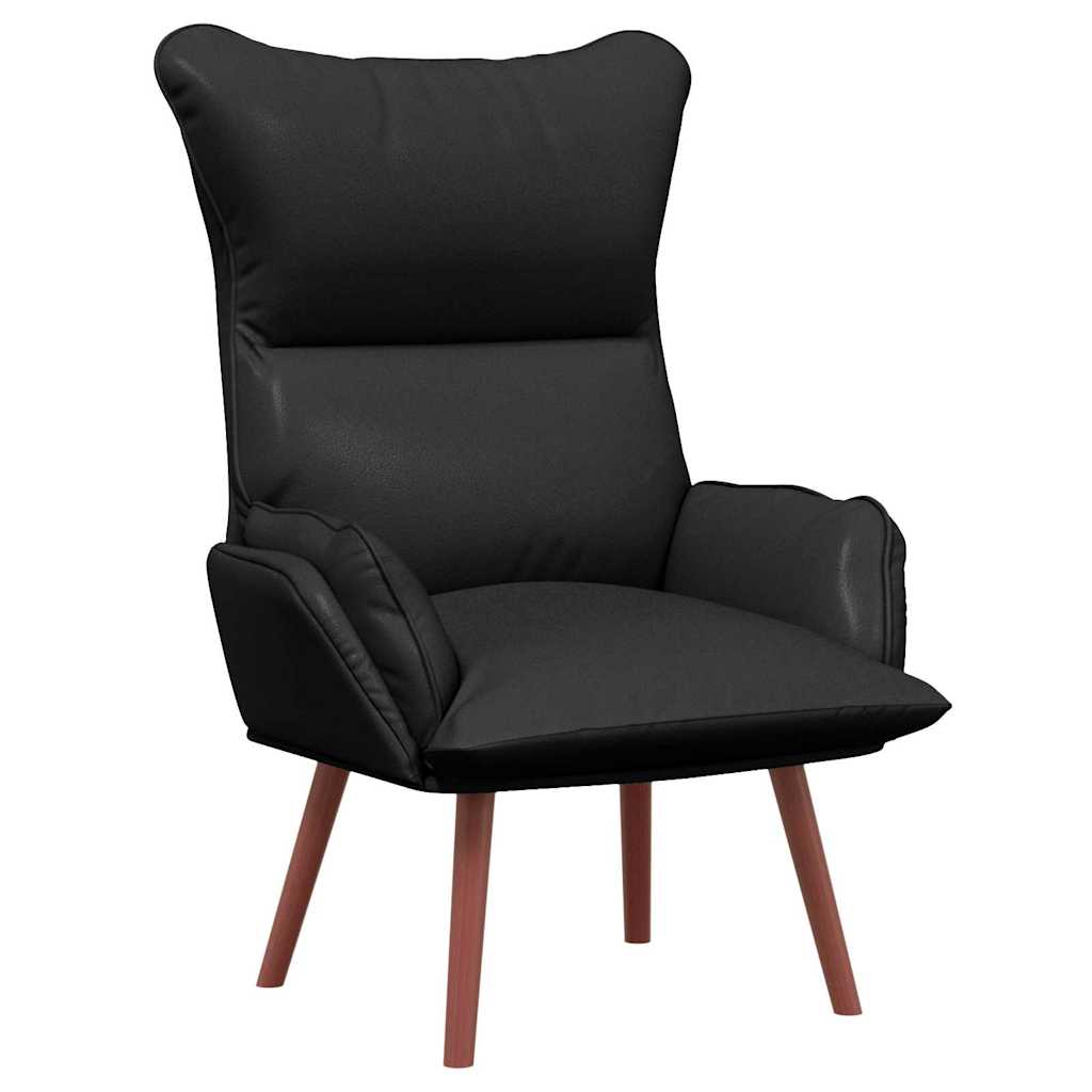 Avslappende stol Svart 69 x 74 x 93 cm Kunstlær