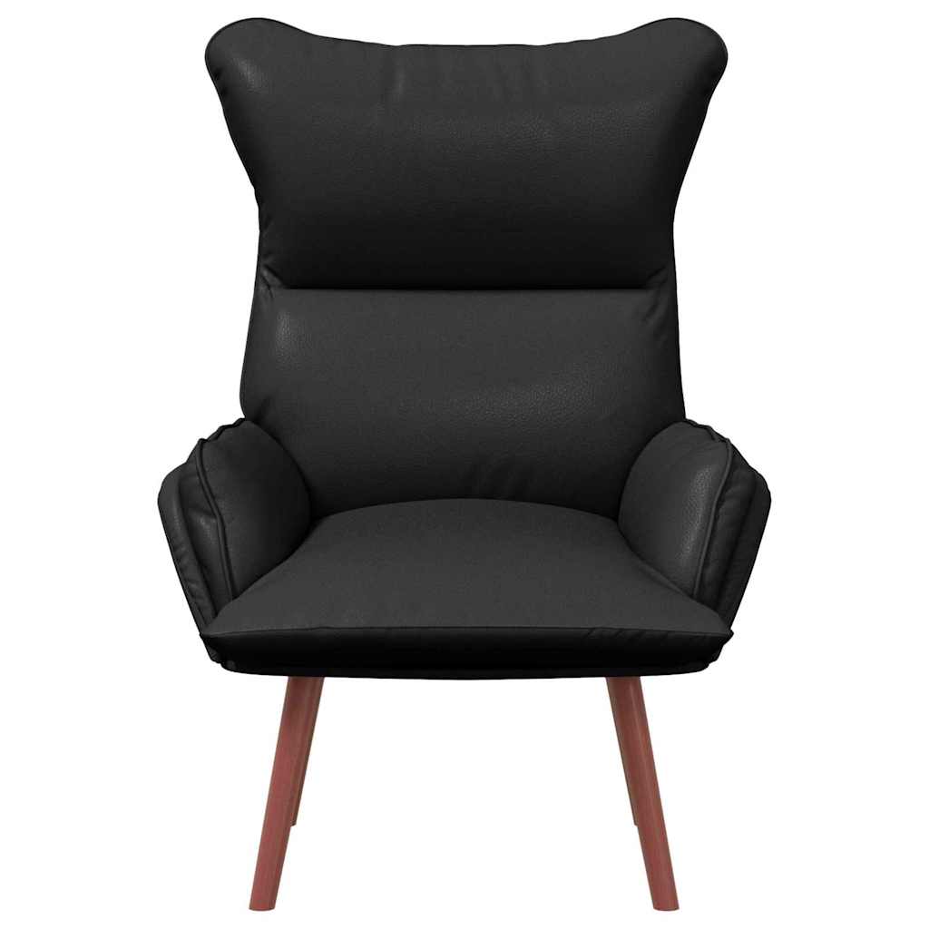 Avslappende stol Svart 69 x 74 x 93 cm Kunstlær