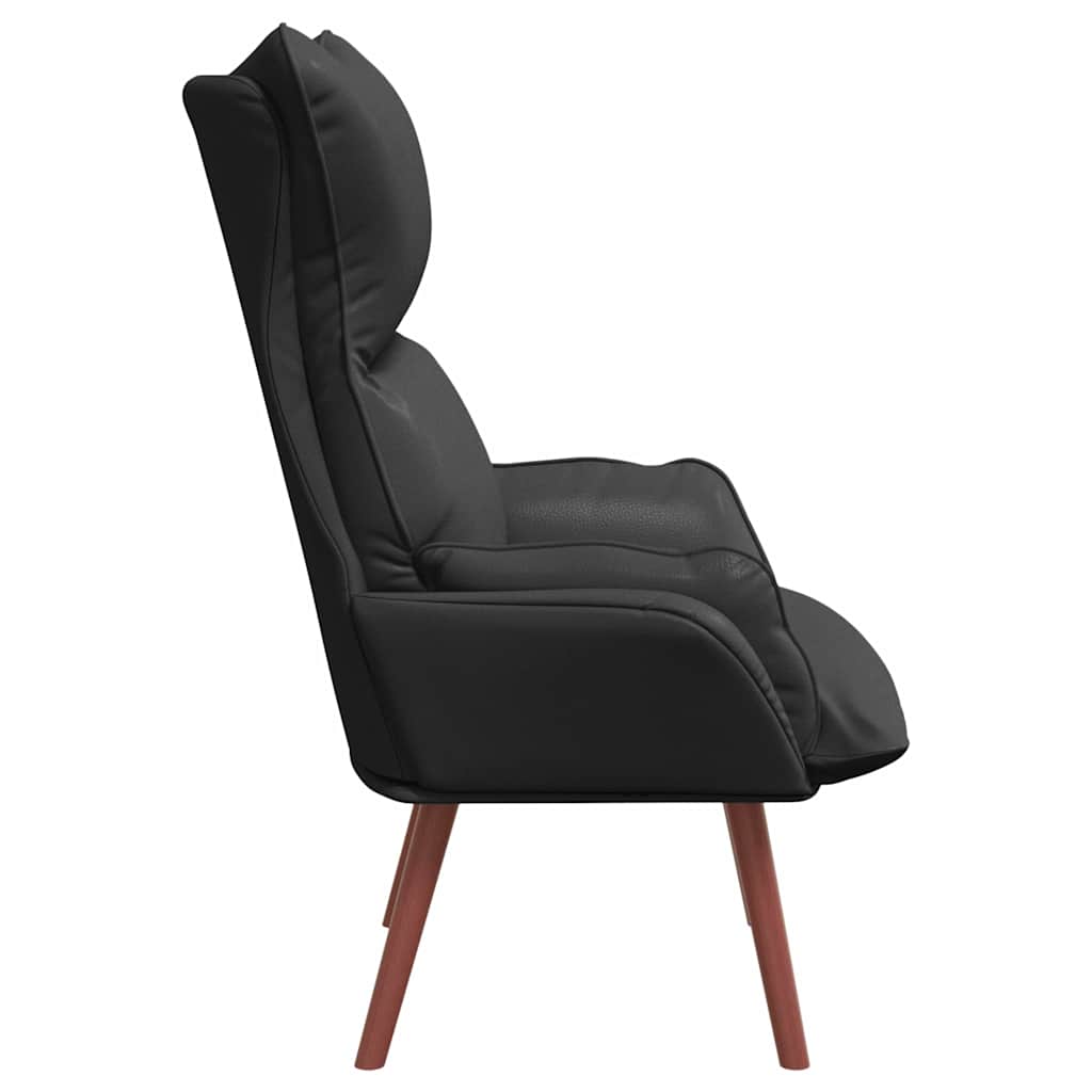 Avslappende stol Svart 69 x 74 x 93 cm Kunstlær