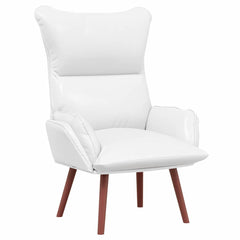Avslappende stol Hvit 69 x 74 x 93 cm Kunstlær