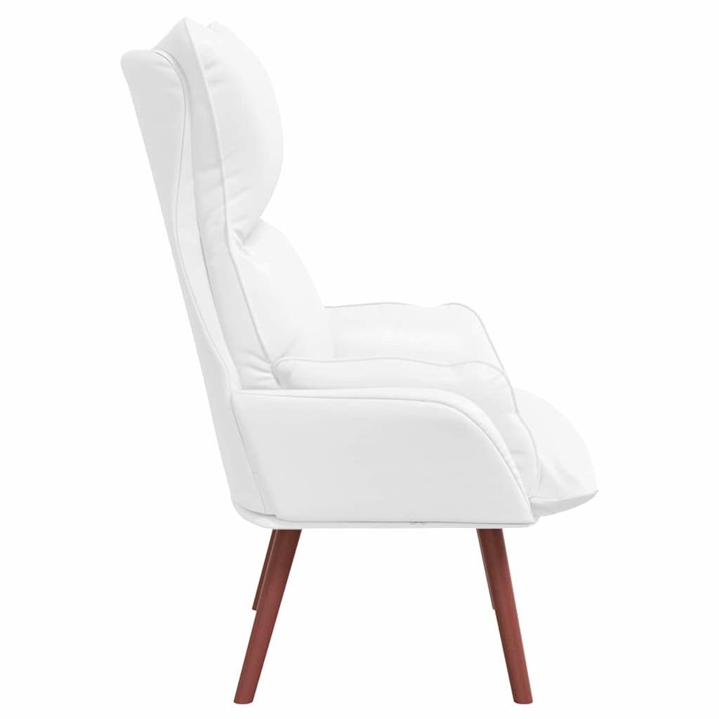 Avslappende stol Hvit 69 x 74 x 93 cm Kunstlær