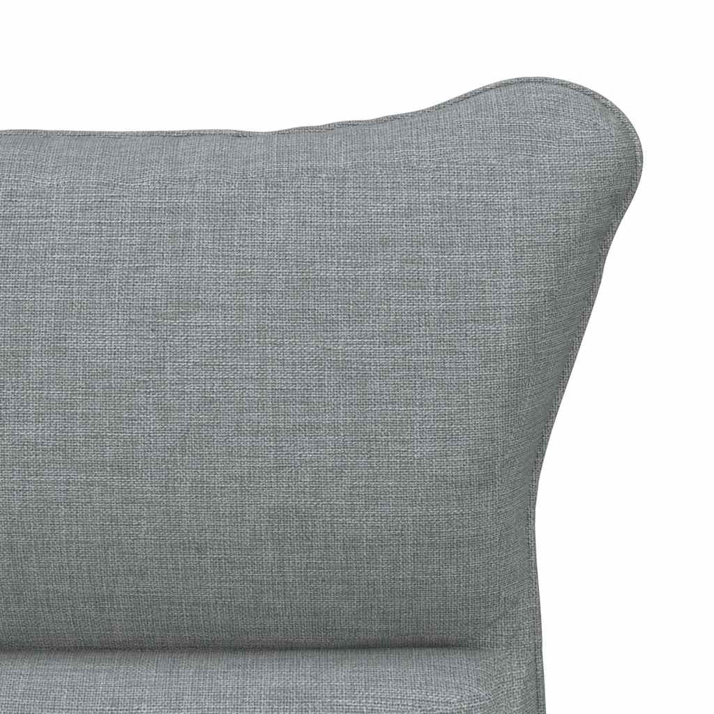 Avslappende stol Lysegrå 69 x 74 x 93 cm stoff