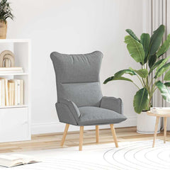 Avslappende stol Lysegrå 69 x 74 x 93 cm stoff