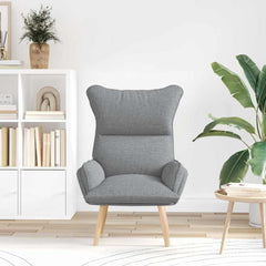 Avslappende stol Lysegrå 69 x 74 x 93 cm stoff
