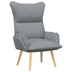 Avslappende stol Lysegrå 69 x 74 x 93 cm stoff
