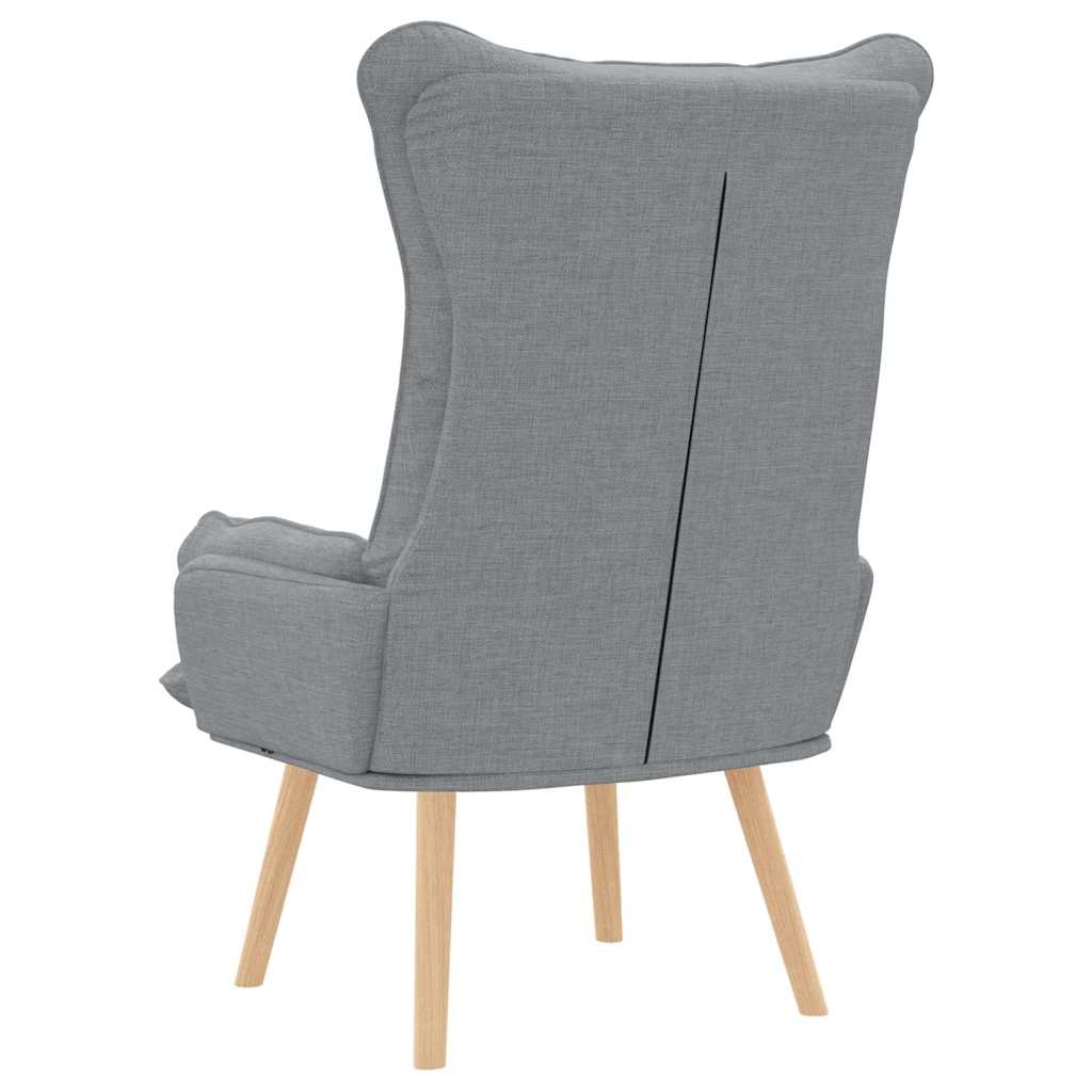 Avslappende stol Lysegrå 69 x 74 x 93 cm stoff