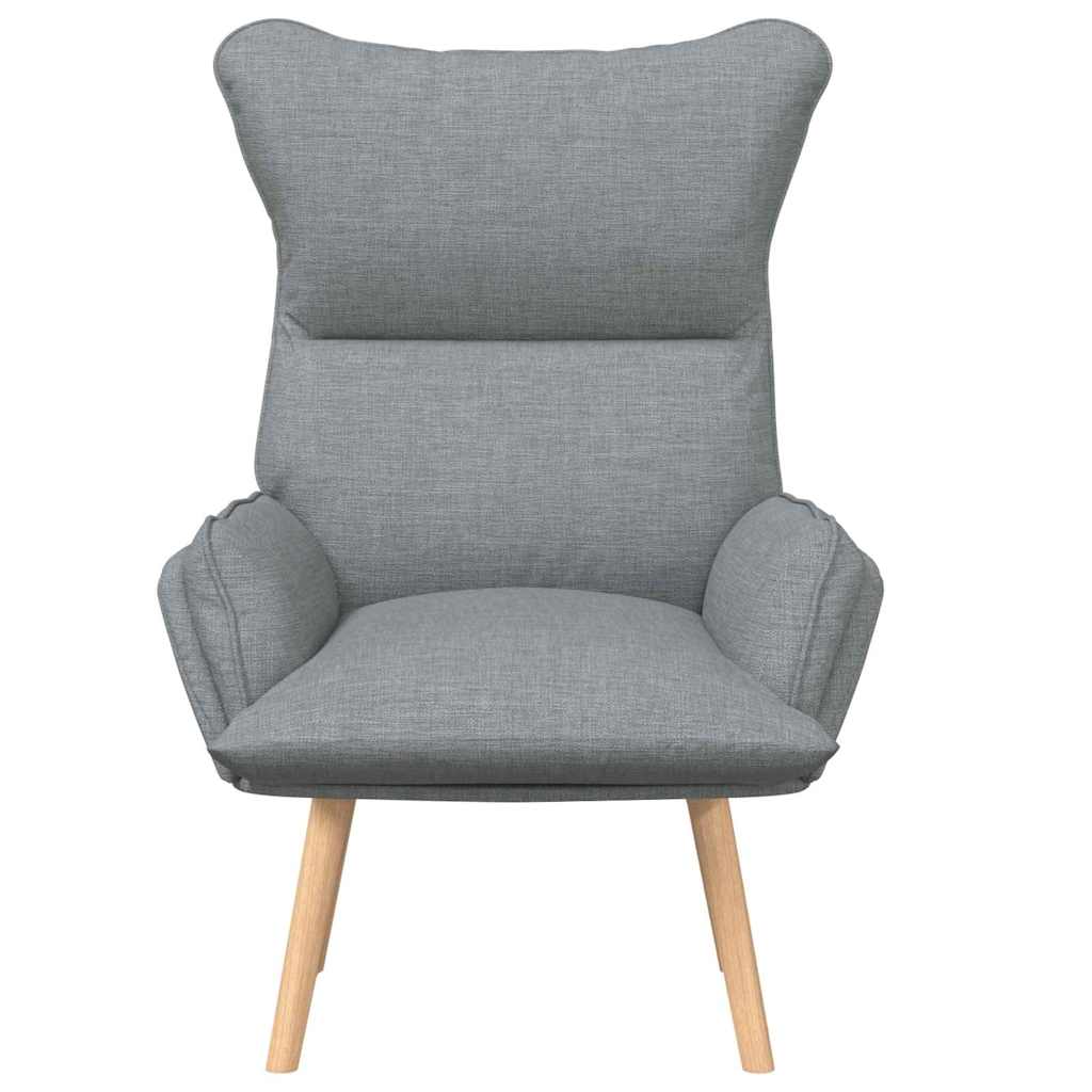 Avslappende stol Lysegrå 69 x 74 x 93 cm stoff