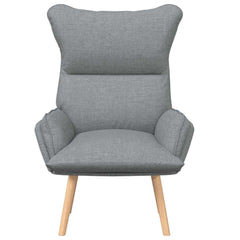 Avslappende stol Lysegrå 69 x 74 x 93 cm stoff