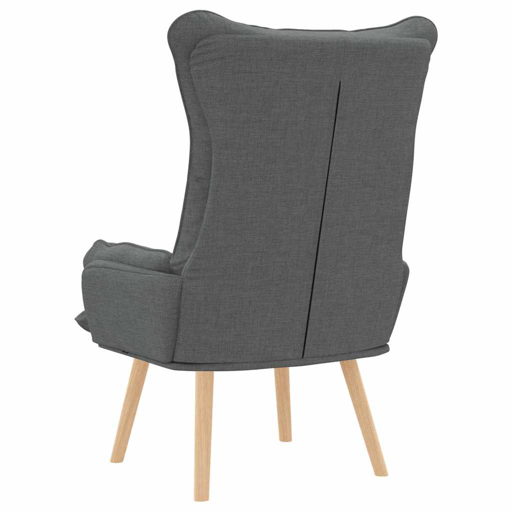 Avslappende stol Mørke grå 69 x 74 x 93 cm stoff