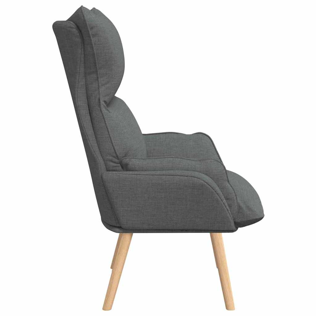 Avslappende stol Mørke grå 69 x 74 x 93 cm stoff