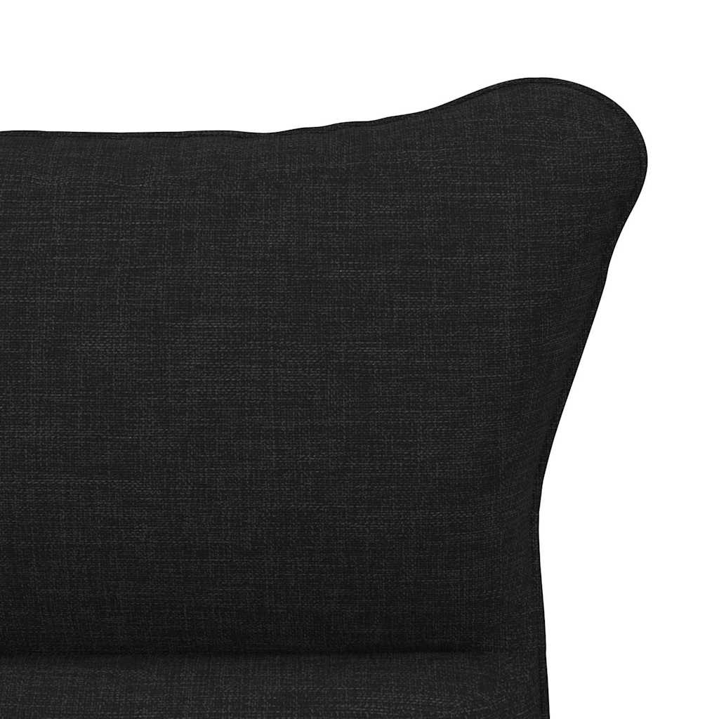 Avslappende stol Svart 69 x 74 x 93 cm stoff