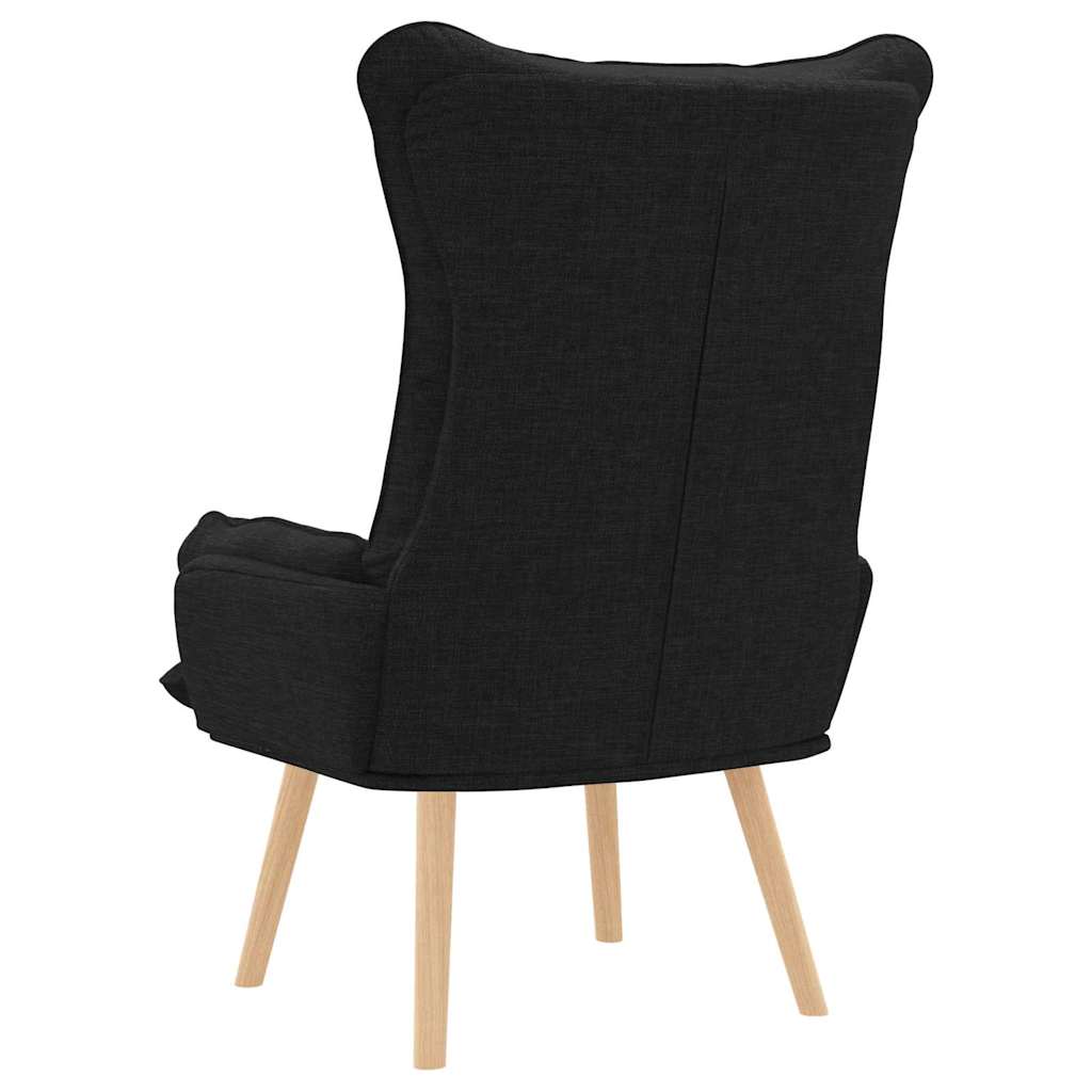 Avslappende stol Svart 69 x 74 x 93 cm stoff