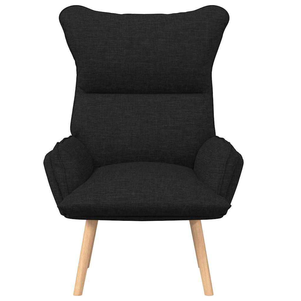 Avslappende stol Svart 69 x 74 x 93 cm stoff