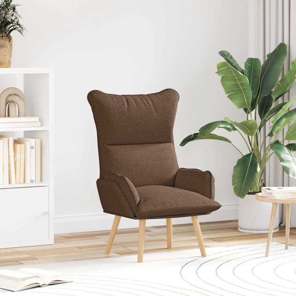 Avslappende stol Brun 69 x 74 x 93 cm stoff