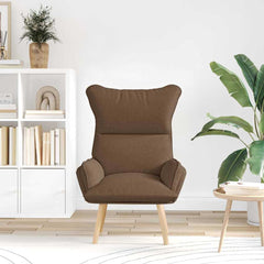Avslappende stol Brun 69 x 74 x 93 cm stoff