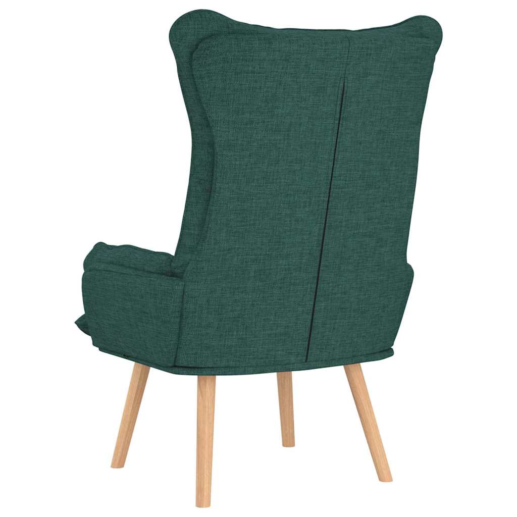 Avslappende stol Mørkegrønn 69 x 74 x 93 cm stoff