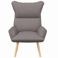 Avslappende stol Gråbrun 69 x 74 x 93 cm stoff