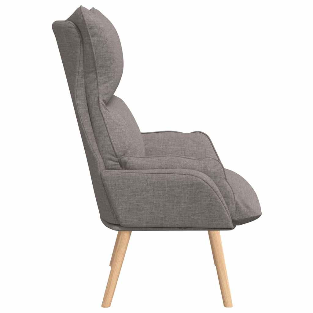 Avslappende stol Gråbrun 69 x 74 x 93 cm stoff