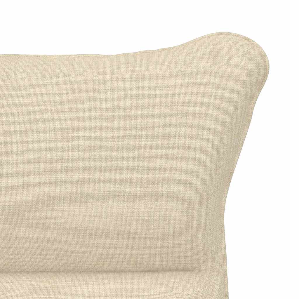 Avslappende stol Krem 69 x 74 x 93 cm stoff