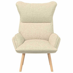 Avslappende stol Krem 69 x 74 x 93 cm stoff