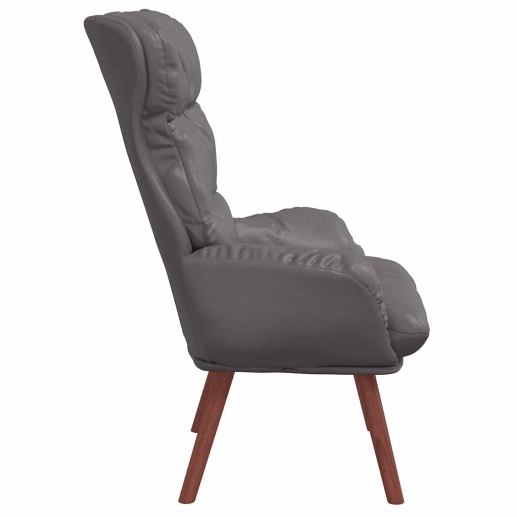 Avslappende stol Grå 69 x 74 x 93 cm Kunstlær