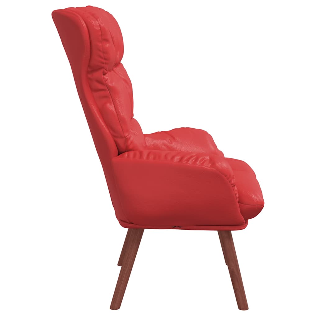 Avslappende stol Rød 69 x 74 x 93 cm Kunstlær