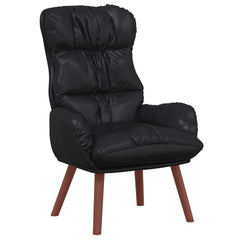 Avslappende stol Svart 69 x 74 x 93 cm Kunstlær