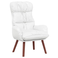 Avslappende stol Hvit 69 x 74 x 93 cm Kunstlær