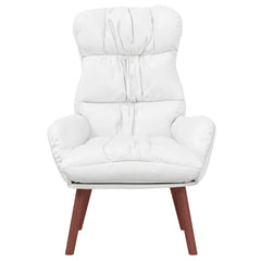 Avslappende stol Hvit 69 x 74 x 93 cm Kunstlær