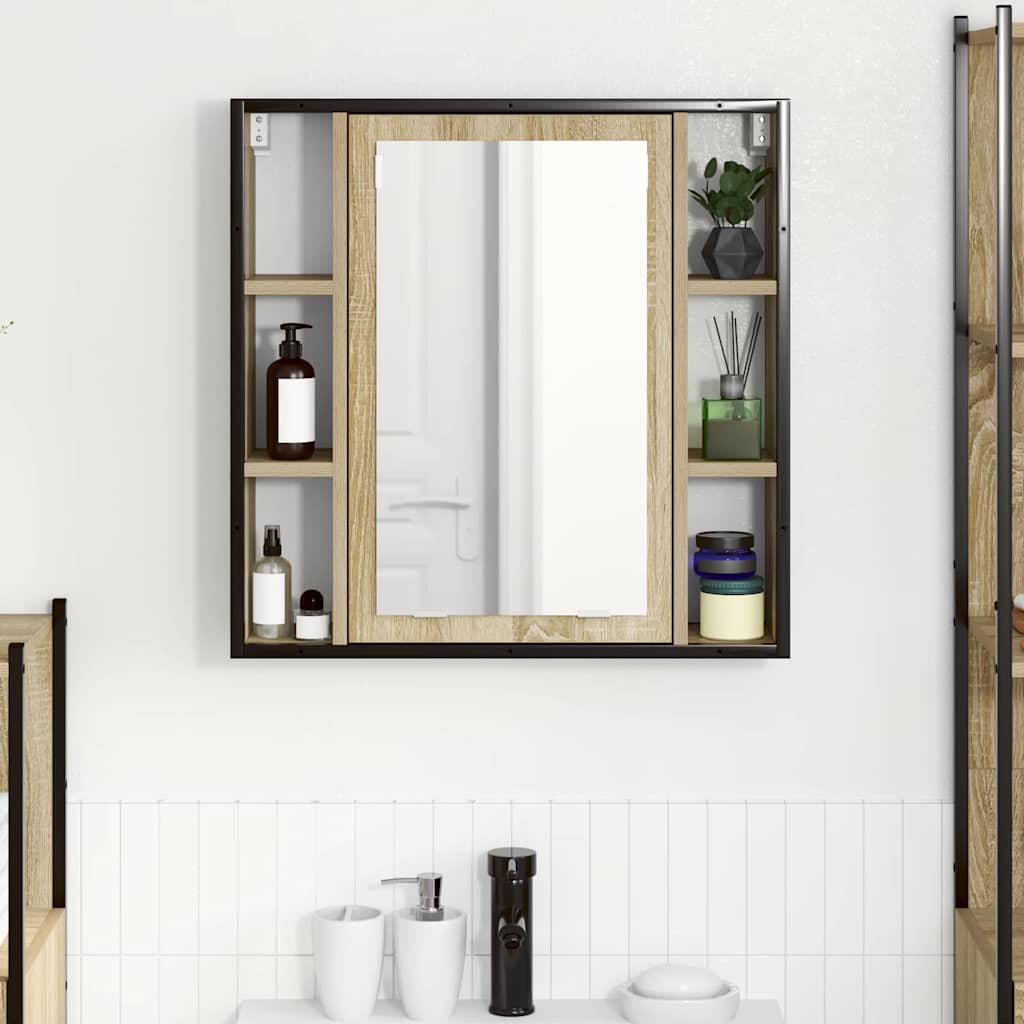 Baderomsspeilskap Beige 60 x 16 x 60 cm Konstruert tre