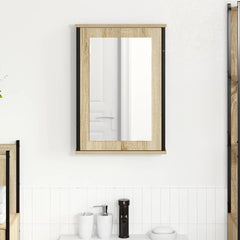 Baderomsspeilskap med speil Brun 42 x 12 x 60 cm Konstruert tre