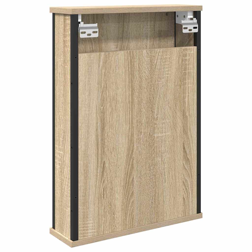Baderomsspeilskap med speil Brun 42 x 12 x 60 cm Konstruert tre