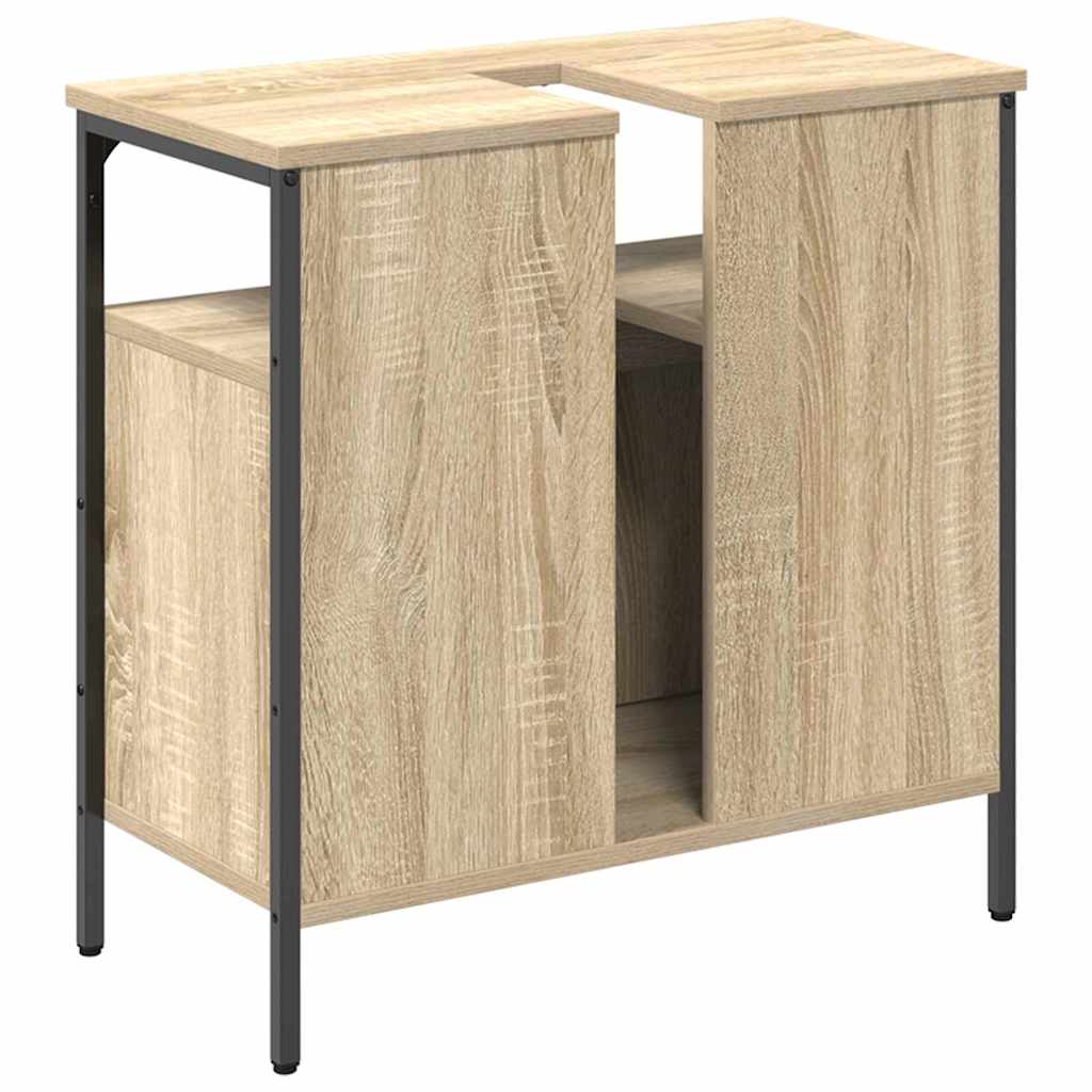 Baderomsvaskeskap med dør Beige 60 x 30 x 60 cm Konstruert tre