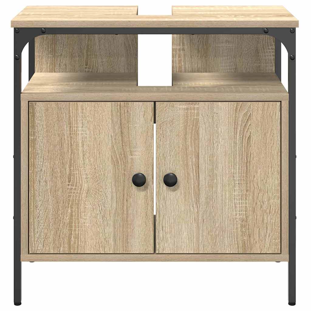 Baderomsvaskeskap med dør Beige 60 x 30 x 60 cm Konstruert tre