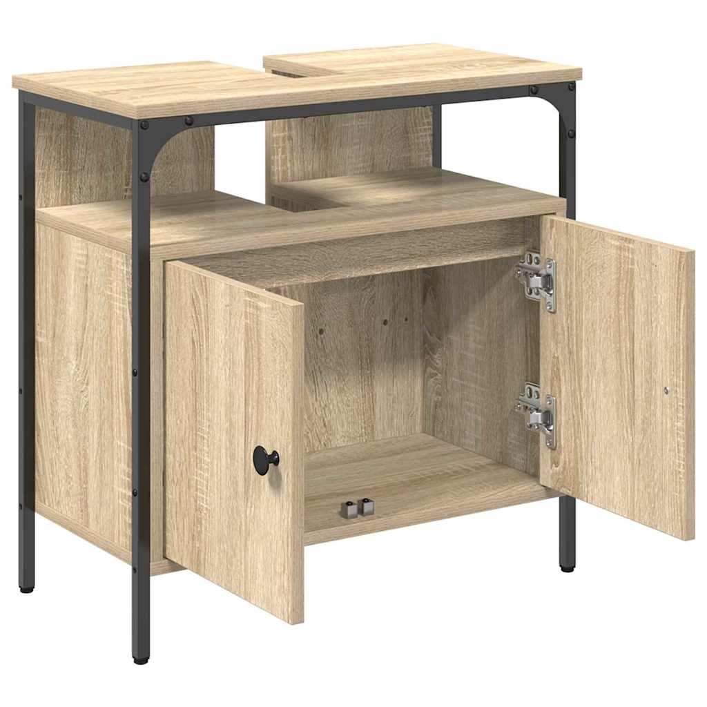 Baderomsvaskeskap med dør Beige 60 x 30 x 60 cm Konstruert tre