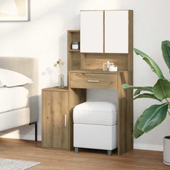 Sminkebord med dør artisan eik 80 x 35 x 132 cm Konstruert tre